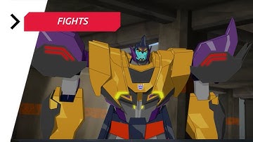 Transformers: Robots in Disguise — Combiner Force — The Bee Team & Blurr vs Dragbreak