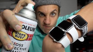 Customizing 8 Apple Watches⌚️💦Then Giving Them Away!!
