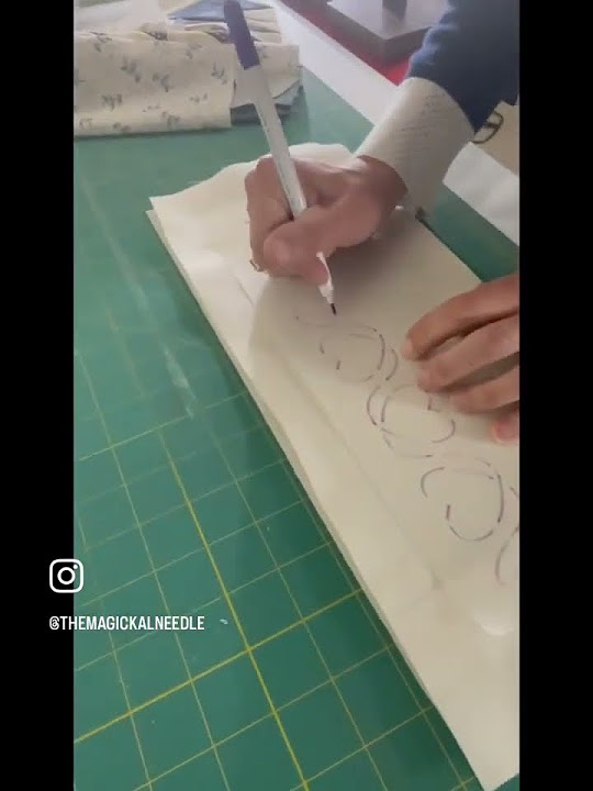 Free motioning quilting using stencils youtube