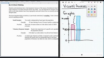 Stats §1.4 Critical Thinkings