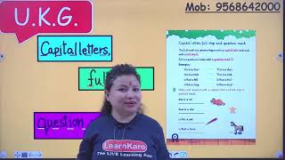Capital Letters, Full Stop and Question Mark | U.K.G.| English Primer | Page Number 50