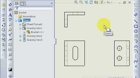 MIE341 - Changing a drawing to 3rd angle