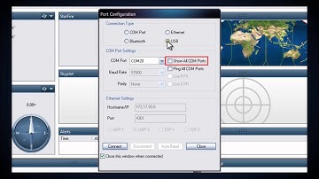 NavCom StarUtil 3000  Connecting to a Receiver and Configuring Ethernet