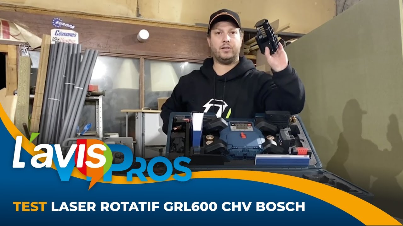 Test du laser rotatif GRL 600 CHV Professional de Bosch