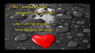 Zahir Tak Terucap - NASH   lirik    (Cover By Harry Aziz)