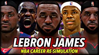 LEBRON JAMES’ NBA CAREER RE-SIMULATION | A RIVALRY WITH HIS SON... | 100TH CAREER SIM SPECIAL