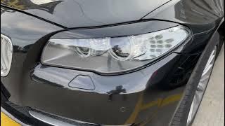 ZST-439 AMP-Z Headlight Eyebrows Eyelids Sticker For BMW 5 Series F10 F11 Pre-Facelift 2011-2014