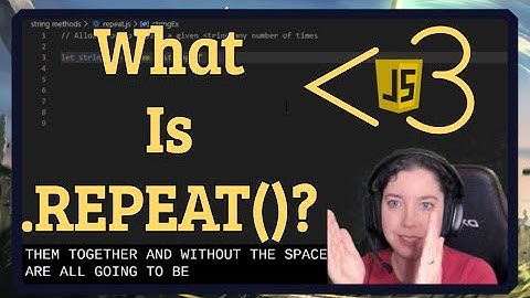What is .repeat()? | JavaScript in LESS-THAN 3 Minutes | Beginner JavaScript Series