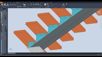 inventor Design Stair With A Single Stringer Part 1