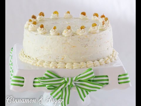 Carrot Cake with Cream Cheese Frosting and Candied Ginger