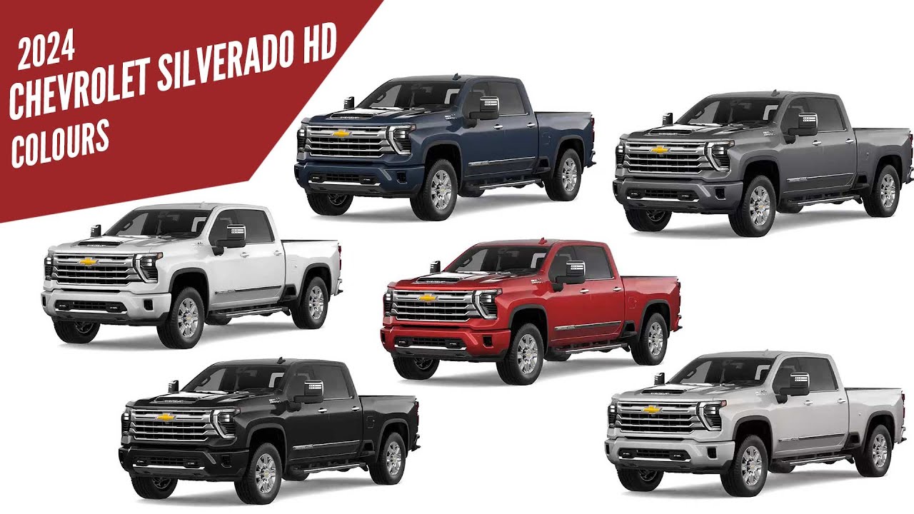 2024 Chevrolet Silverado HD Pickup Truck – All Color Options – Images