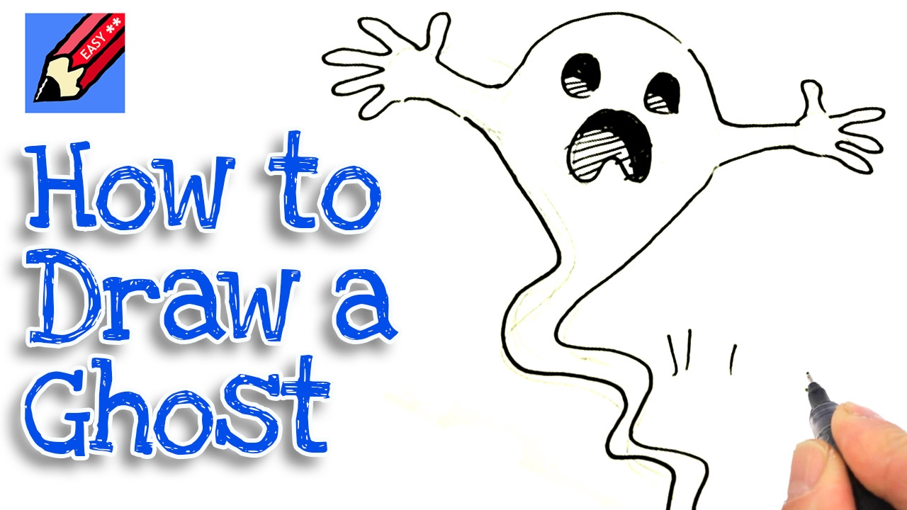 ghost drawing easy scary - Marlen Arreola