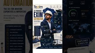 Texim AI-Powered EXIM Automation 🚢 | The Future of Global Trade | Editorial Campaign Poster