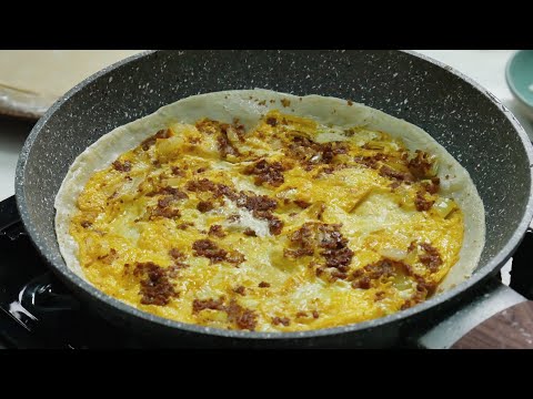 Bahan Makanan Ga Perlu Jajan Diluar..!! Membuat Tortilla Telur Sosis, Gampang Dan Murah Yang Bergizi