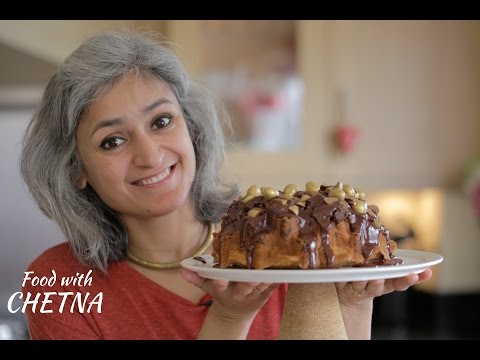 Easter egg vanilla and chocolate cake - Food with Chetna