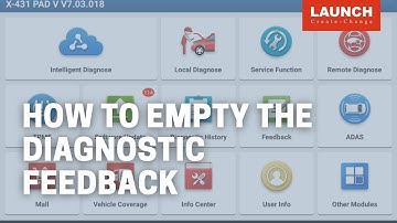 X-431 | How to empty the Diagnostic Feedback | LAUNCH