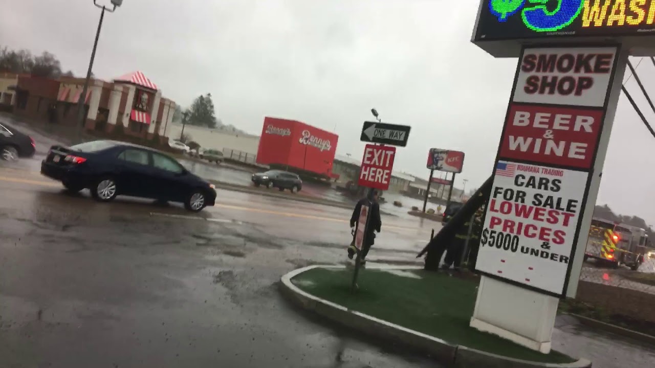 Storm damage Route 44 Taunton and Raynham YouTube