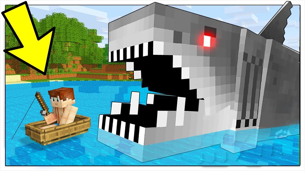 MANGIATI DALLO SQUALO GIGANTE IN MINECRAFT ITA! - clipzui.com