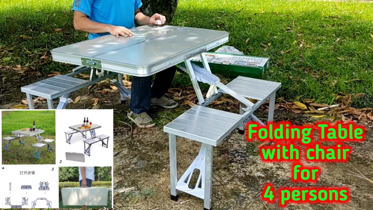 Aluminium Portable Folding Picnic Camp Suitcase Table