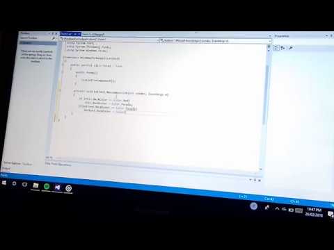 mouse hover in visual studio c# window form application