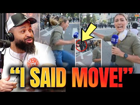 Riot Mayhem: Journalist CRIES OUT as Rubber Bullet Hits Her on Live Broadcast!