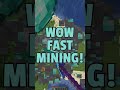 Fast diamond mining  asmr  minecraft shorts