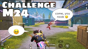 WORLD CHAT challenge | 1v1 M24 | BGMI/PUBG