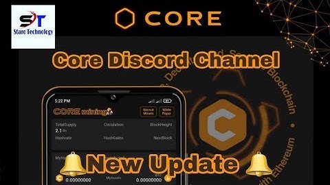 CORE(BTCs) 014: 🔔New Update 🔔Discord || Update your Satoshi app to join the Discord channel...