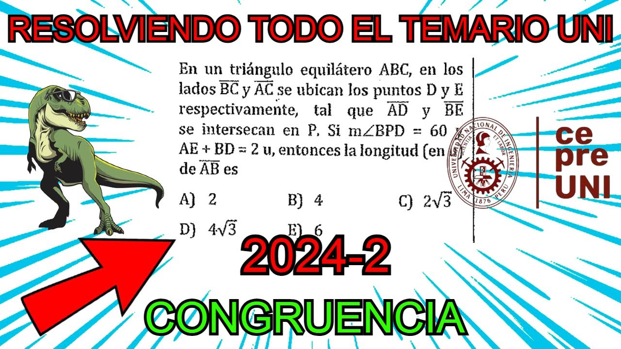 RESOLVIENDO TODO CONGRUENCIA | GEOMETRÍA 2024 2 CEPRE UNI