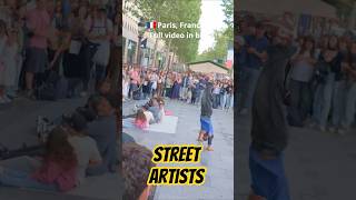 Street Artists Performing at Arc de Triomphe – Paris Vibes (44 Sec) #paris2026 #travel #silentwalk