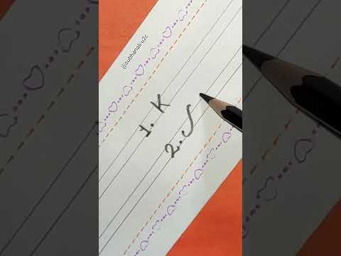 "K" 1or2 🤔 #shorts #video #viral #reels #trending #cursive #handwriting ✍️