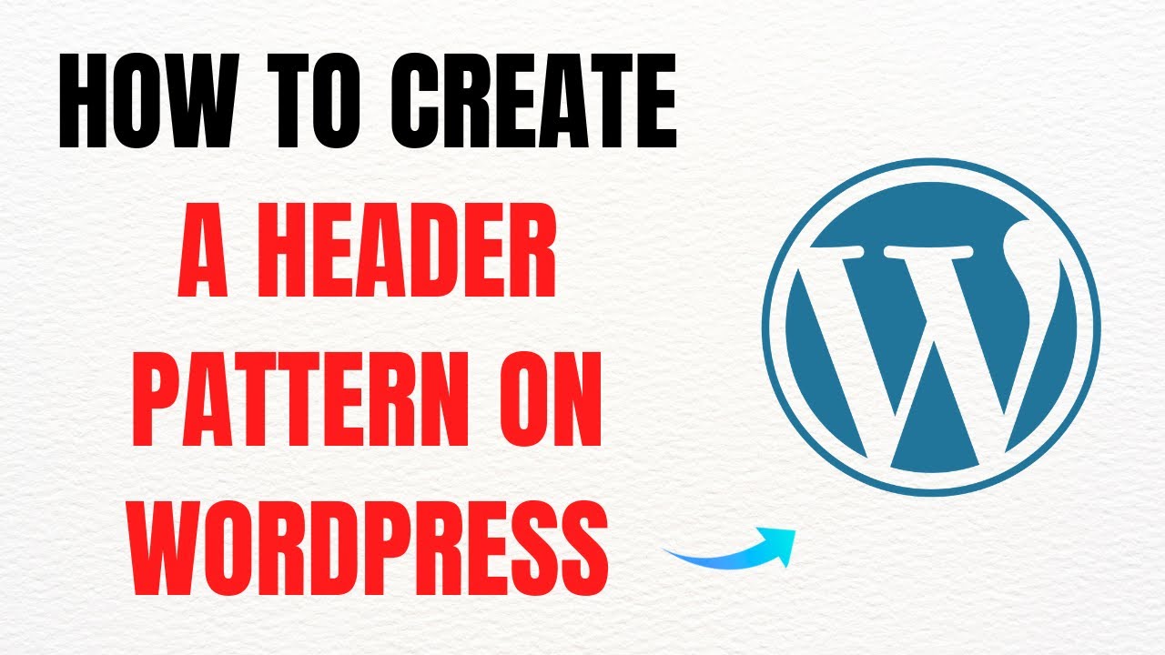 How to Create a Header Pattern in WordPress – Full Guide - YouTube