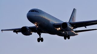 Air Canada Airbus A319 Sunset Arrival at Toronto Pearson | Runway 05