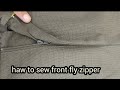 Invisible Zipperi | haw to sew front fly zipper |sewing technique for beginners | sewing tutorial