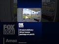 Amazon delivery driver tosses package on porch