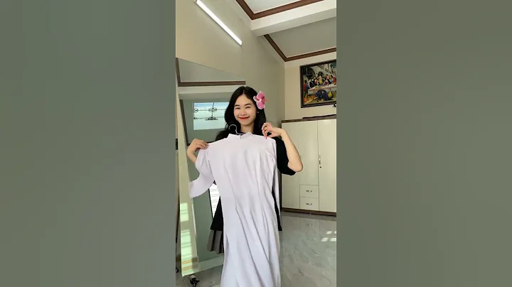 Mẫu áo dài học sinh cấp 3 màu trắng #gbag