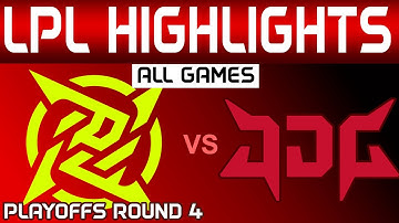 NIP vs JDG Highlights ALL GAMES R4 LPL Spring Playoffs 2024 Ninjas in Pyjamas vs JD Gaming by Onivia