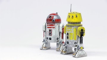 R2-D2 & R5-D4 1/12 Scale Bandai Model Kit Build/Review: Prop Rocks