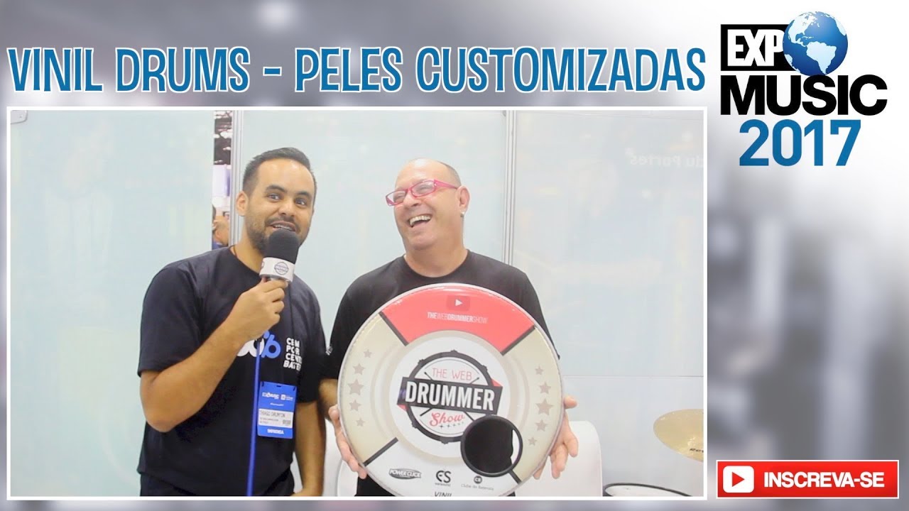 🔵  VINIL DRUMS PELES CUSTOMIZADAS - ESPECIAL EXPOMUSIC 2017
