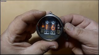 Fallout inspired Nixie Tube pocket watch