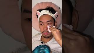 BF tests my skincare 😍 | #shorts #koreanbeauty #skincare #mensskincare