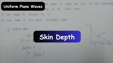 Skin Depth , Skin Effect, Basics of Skin Effect, Derivation of Skin depth