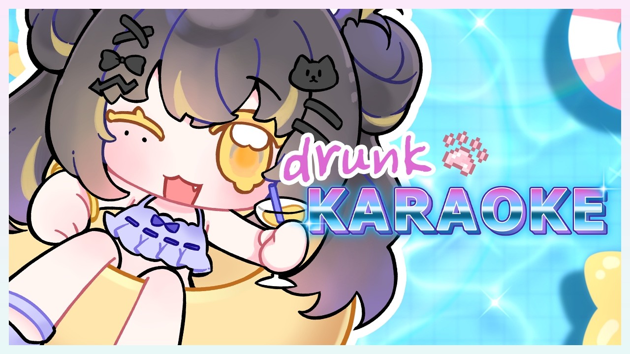 drunk cat singing in the pool~! ⸜(。˃ ᵕ ˂ )⸝♡