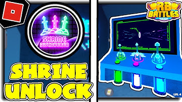 How to get "SHRINE DISCOVERED" BADGE (UNLOCK RB BATTLES SWORD SHRINE) in RB BATTLES GAME! - Roblox
