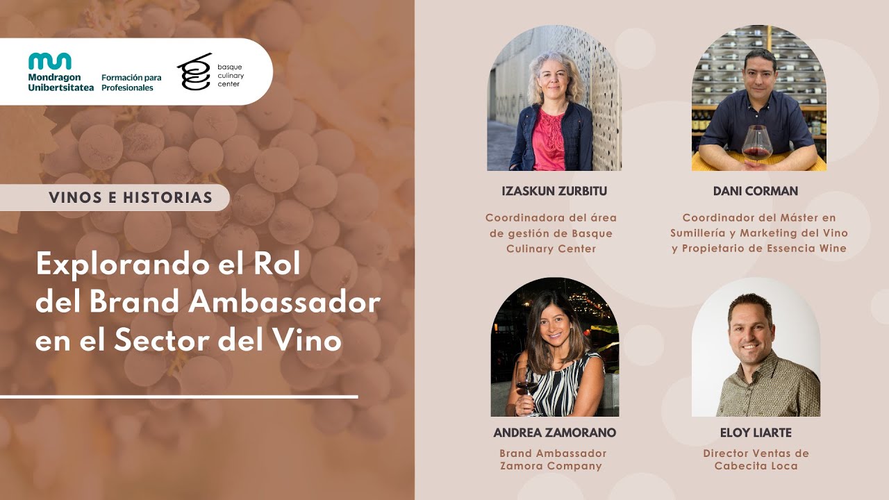 Brand Ambassador en el Mundo del Vino / Webinar del Máster en Sumillería y Marketing del Vino