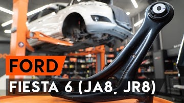 How to change front suspension arm / front control arm on FORD FIESTA JA8 [TUTORIAL AUTODOC]