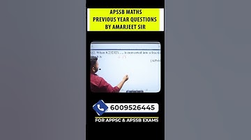 APSSB MATHS PREVIOUS YEAR QUESTIONS by Amarjeet Sir #apssb #apssbmaths #apssbexam