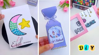 4 DIY Eid Gift idea / Eid Mubarak card /Magic card for Eid / paper craft / crafts with paper/ how to