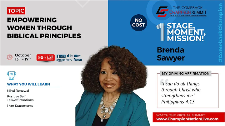 Brenda Sawyer Presents Empowering Women Through Bi...