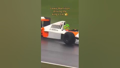 Hamilton driving Senna's car 💪 #f1 #lewishamilton #ayrtonsenna #formula1 #goats
